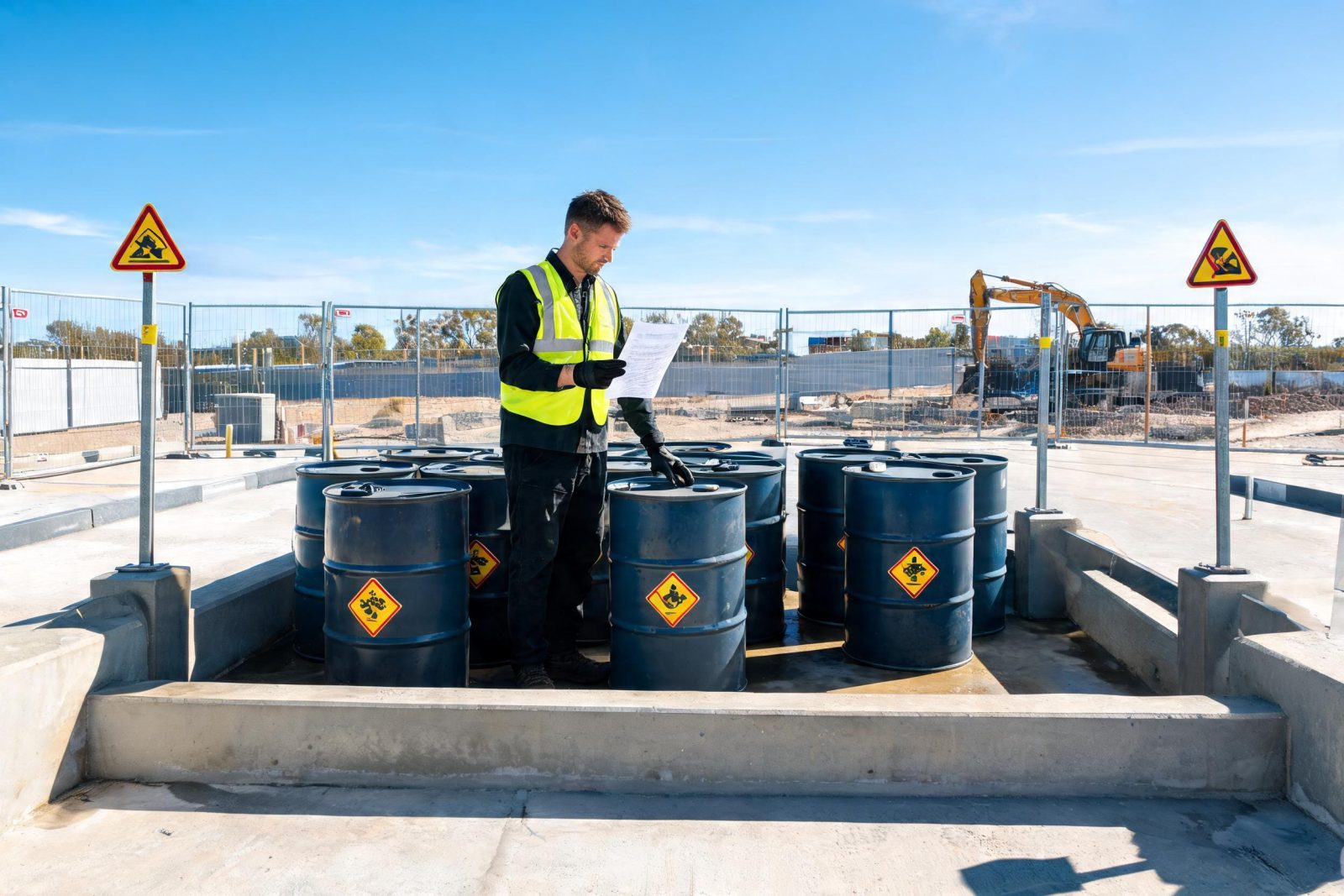 Managing Hazardous Chemicals and Dangerous Goods on Site training